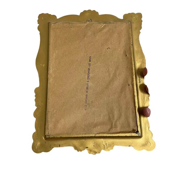 VTG Pair 2 Thomas Lawrence Framed Prints MISS MURRAY & MADAM LE BRUN Ornate Gold - Picture 7 of 7